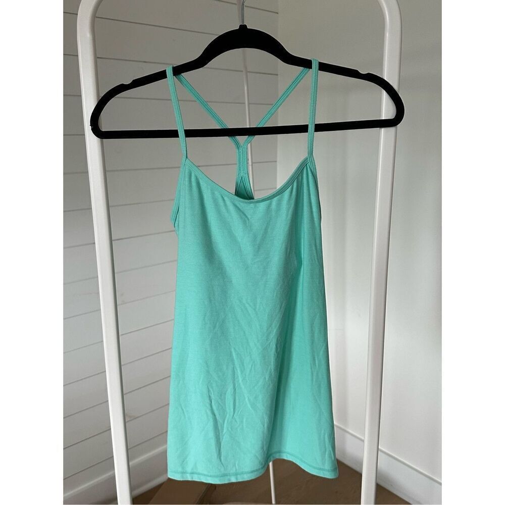 Lululemon athletica tank top sz 8‎ turquoise yoga Athleisure activewear